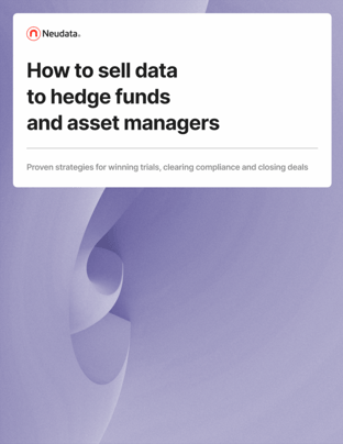 How to sell data to hedge funds and asset managers